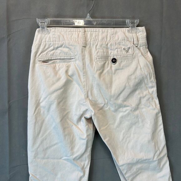 American Eagle Outfitters Straight Pant Men's Size 29x30 White Pockets Cotton - Picture 5 of 8